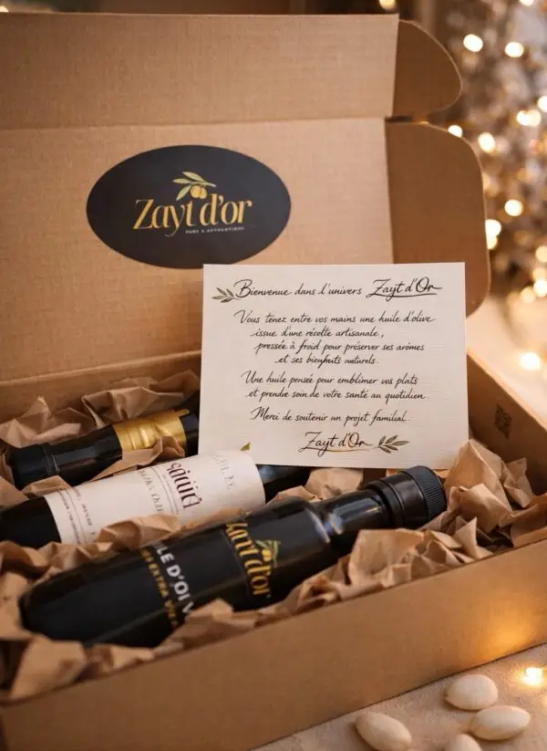 Coffret Zayt d’or avec ses trois huiles